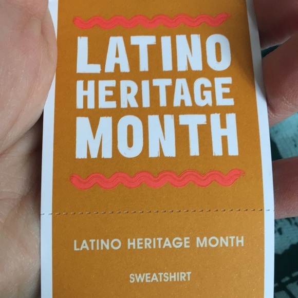 NWT Latino Heritage Month Adult Gender Inclusive Hola Sweatshirt - Picture 10 of 13